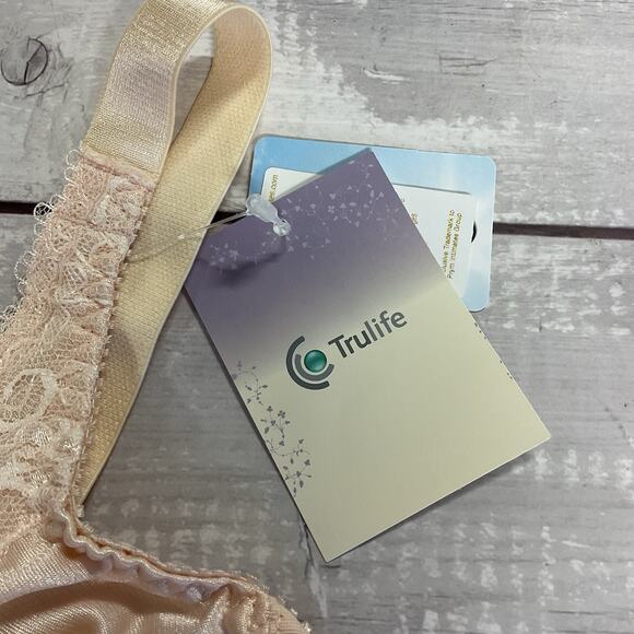 Trulife Naturalwear Mastectomy Bra Womens 38C Nude Beige Wireless 210 - Picture 4 of 13